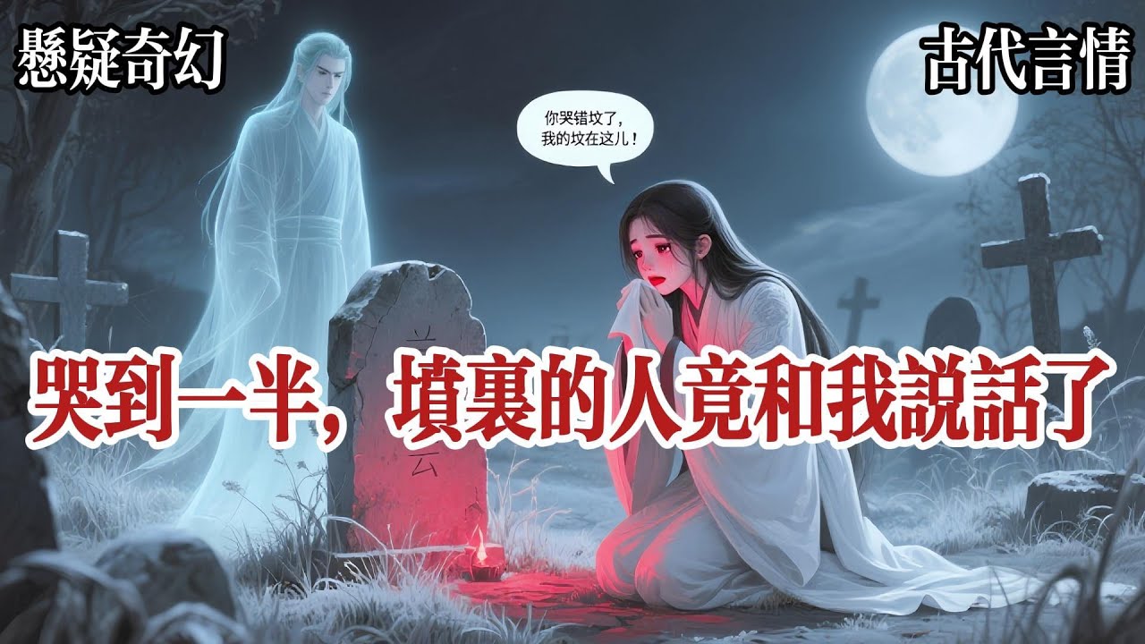 【靈異鬼魂】夫君吶你死得好慘！你哭錯墳了，我的墳在這兒。身後恨鐵不成鋼的聲音，帶着一絲無奈。我面不改色挪到旁邊的墳前，重新開始哭天搶地，良久，纔看向一旁被我演技驚呆的鬼影。我渾身一震這是見鬼了？