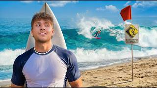 Beginner Surfs 1ft VS 7ft Waves