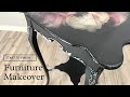 Furniture Makeover | Mint by Michelle Decoupage Paper Take 2🎬 | Resin Pour Furniture Flip