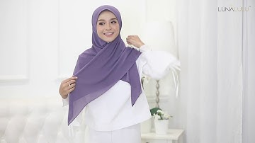 LunaLulu Nadraa Instant Chiffon Bawal Tutorial