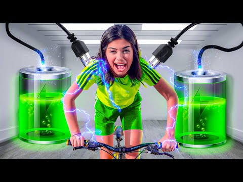 صنعت كهربا من الدراجة لابقى على قيد الحياة 😱 🚲