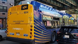 MTA NYCT | Riding 2021 New Flyer XDE40 #9514 on the Q24!