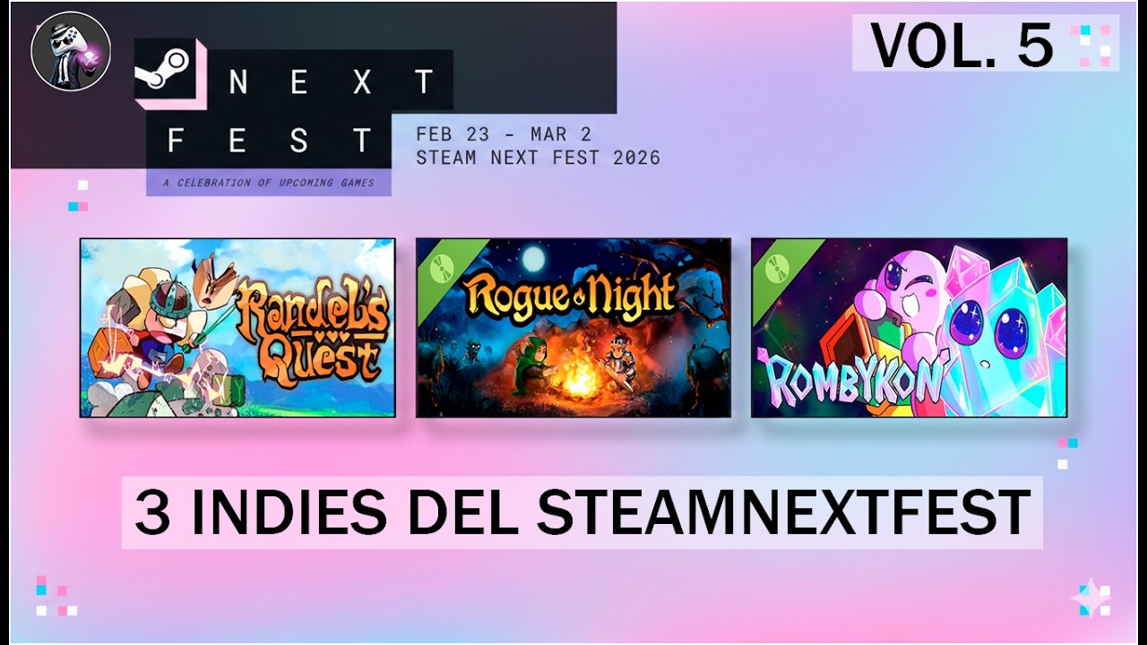 3 Demos IMPRESCINDIBLES del Steam Next Fest 2026 (Vol. 5) 💎 - YouTube
