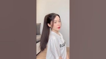 Cách cột tóc đuôi ngựa cao đi học siêu xinh và chắc chắn 🥰🫶🏻