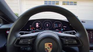 Recuperation Modes in a Porsche Taycan