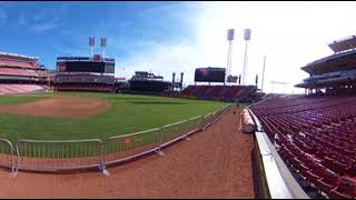 Inside Cincinnati Reds Great American Ballpark in 360 Degree with 3D Sound