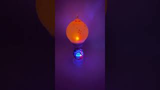 2005 JC Penney Christmas Lighted Acrylic Hot Air Balloon Snowman Penguins
