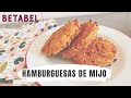 Hamburguesas de mijo veganas, sin gluten - No quedan secas!