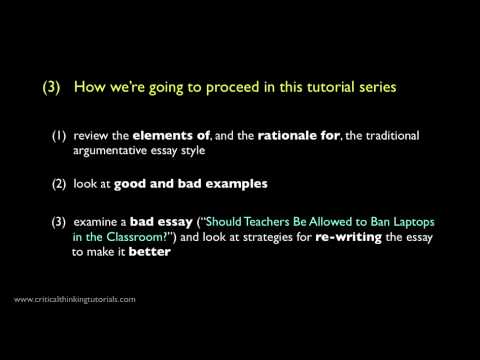 how to write a good argument essay videos