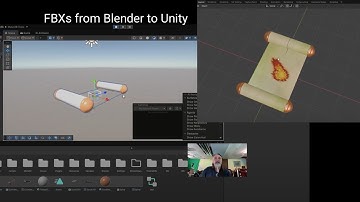 Magic Scroll Project:  Create and Troubleshoot  FBXs in Blender for Unity