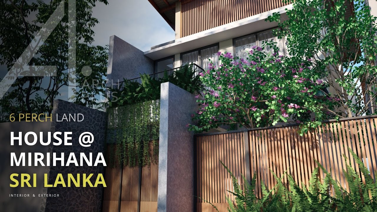 Proposed House @ Mirihana | Contemporary Two Story House Design Sri Lanka | 6 Perch Land