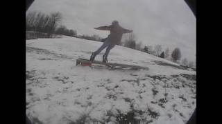 Backyard Snowboarding Sesh