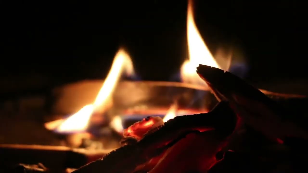 Fire Cracking Sounds - Relaxing Music For Yoga Meditation Stress Relief and anxiety