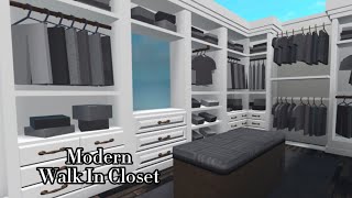 Roblox : Bloxburg | Modern Walk in Closet {Speedbuild}