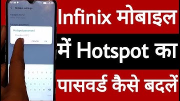 Infinix mobile mein hotspot ka password kaise badlen