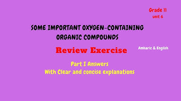 Grade 11 Unit 6 Review Exercise Part 1 | class 11 review exercise answer |  #chemistryclass11