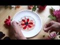 Flower petal suncatcher nature art for kids