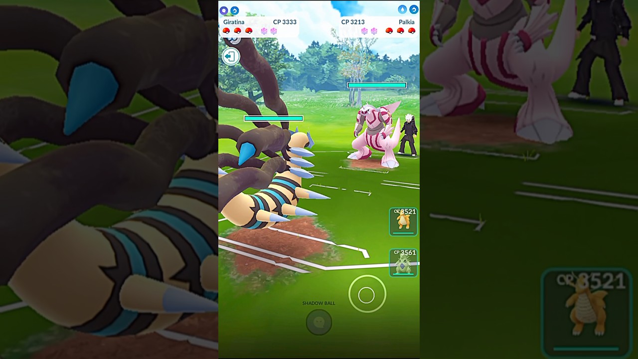 ✨Shiny Giratina V/S✨Shiny Palkia PVP Legendary Battle in 