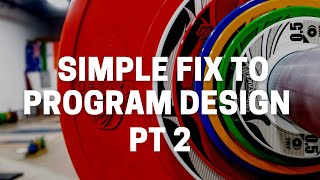Simple fix to program design Pt. 2