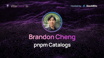 Brandon Cheng | pnpm Catalogs — A New Tool to Manage Dependencies in monorepos | ViteConf 2023