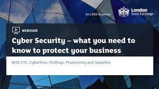 [Webinar] LSE - What you need to know to protect your business