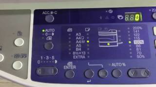 paper size change in Sharp AR-5316 photocopier