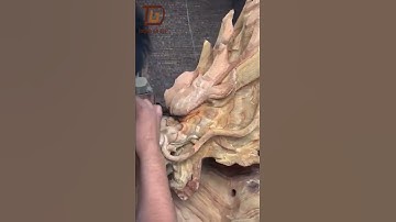 Nghệ Thuật Điêu Khắc Gỗ - Hỏa Kỳ Lân  | Tượng Gỗ Đẹp #shorts