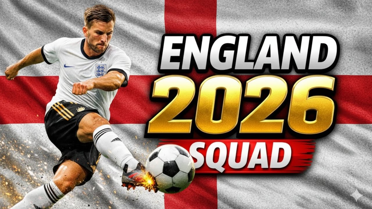 England’s Final 26-Man Squad for World Cup 2026 | Full Prediction & Analysis 🏴⚽