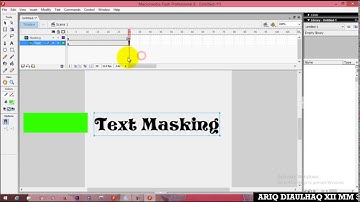 Tutorial Animasi Text Masking Macromedia Flash 8