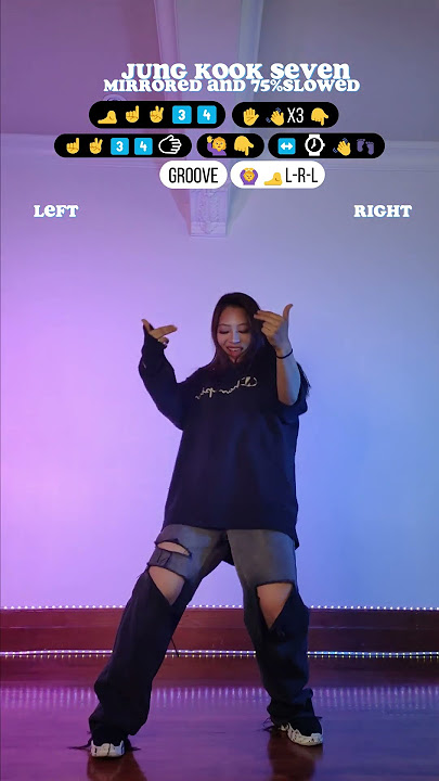 [TUTORIAL] Jung kook (BTS) - Seven| Dance tutorial (mirrored and 75% slowed)