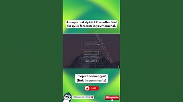 a simple and stylish CLI weather tool for quick forecasts in your terminal