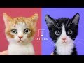 Kitten made of wool felt by Wakuneco