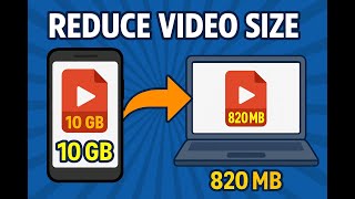 How to Compress 10GB Video to 820MB Using FFmpeg (Step-by-Step Guide!) #reducefilesize #ffmpeg