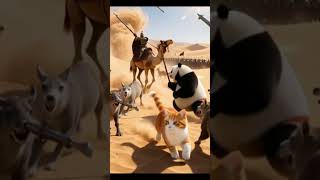 🐼🐱🦁 Panda, Cat &amp; Animal Warriors vs The Dune Army ⚔️🔥