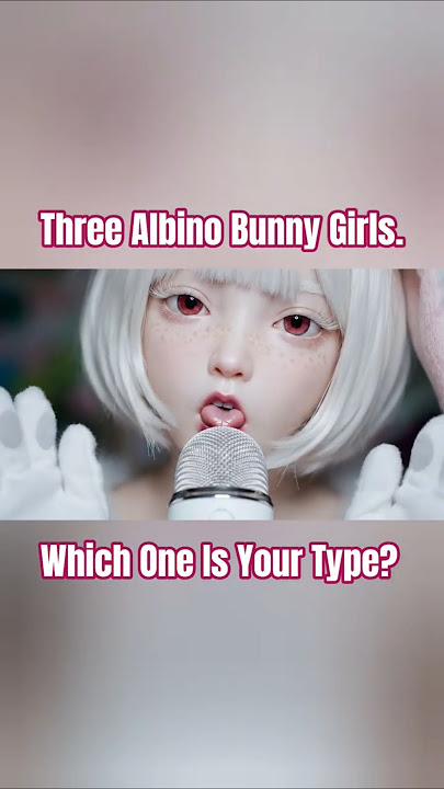 🐰Which Albino Bunny Girl is Your Type? 👀💗 | Mouth Sounds #ASMR