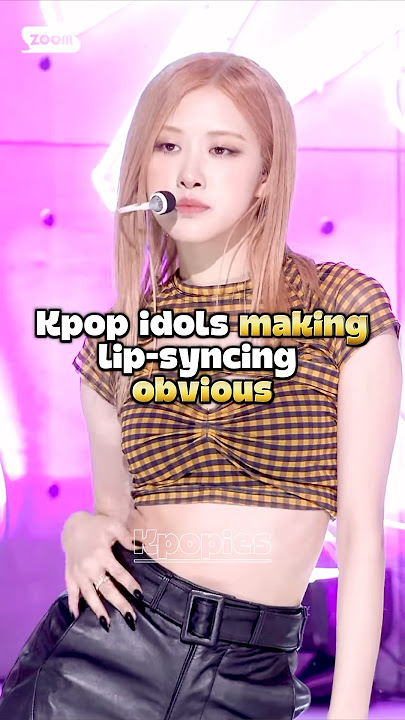 Kpop idols making lip-syncing obvious #rosé #winter #aespa #wonhee #ahyeon #fyp #kpopies