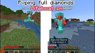 Finding full dia & killing them | mc lifeboat survival mode