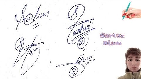 Sartaz Alam signature style#name signature style with arooj