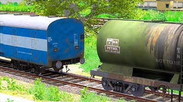 OIL TANKER COUPLING ICF PARCEL VAN | BUMPY RAILROAD | RAILWORKS  | TRAIN SIMULATOR 2022 | TRAIN GADI