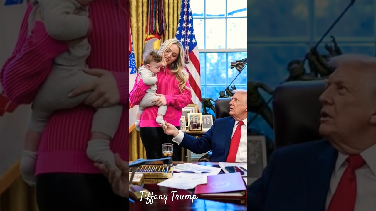 Tiffany Trump Captures a Heartwarming Oval Office Moment with baby-ATB. 🧸🎄👶