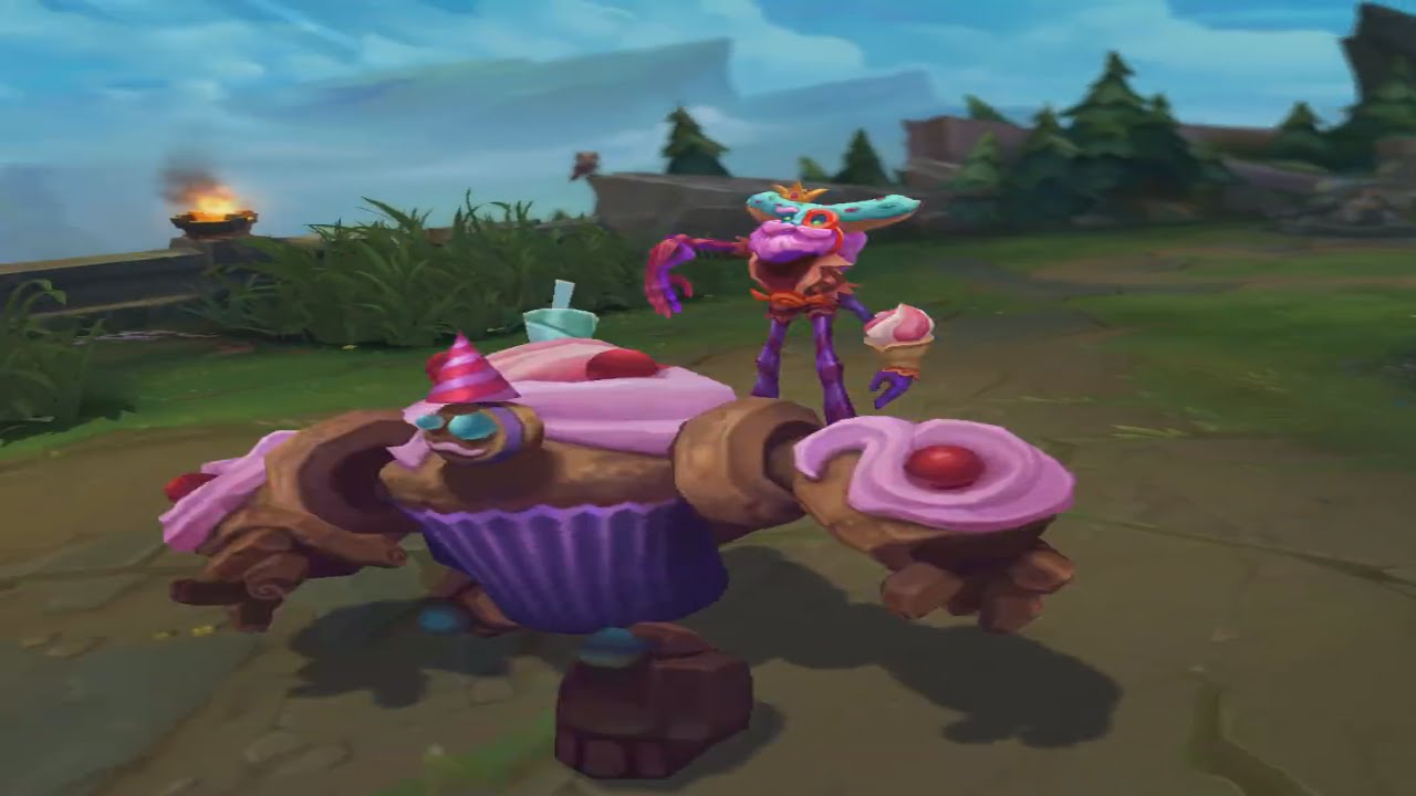 LoL Candy King Ivern & Star Guardian Skin Animations YouTube