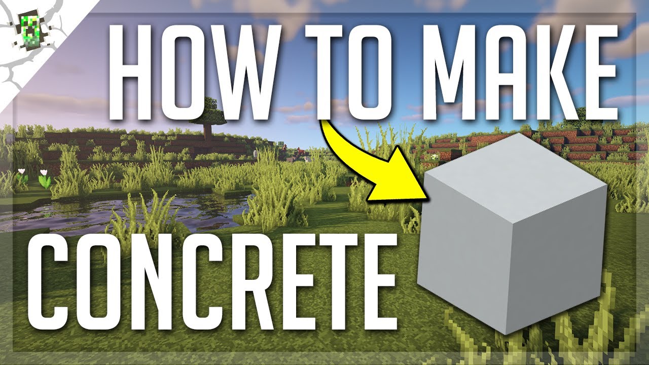 Minecraft Basics: How To Make White Concrete In Minecraft! - YouTube