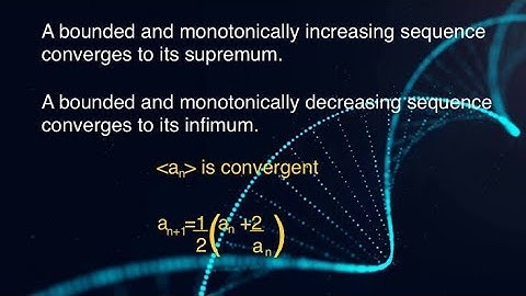 #5||Bounded and Monotonic Sequence is convergent||Maths for Graduates