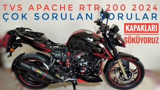 TVS APACHE RTR 200 KAPAK İÇLERİNDE NERLER VAR ,KABLO VE SENSÖRLERİ TOPLAMA