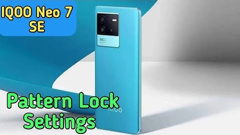 Iqoo Neo 7 SE  Mein Pattern Lock Setting Kaise Karen , How To Set Pattern Lock In Iqoo Neo 7 SE