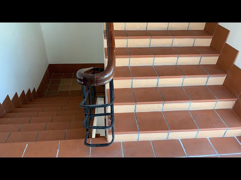 Kho Tư liệu Xây dựng - Cầu thang ốp mặt bậc bằng gạch Tàu | Gạch Bát Tràng lát mặt bậc cầu thang