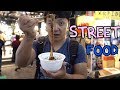 Korean NIGHT MARKET Food in Myeongdong & KOREAN BBQ!