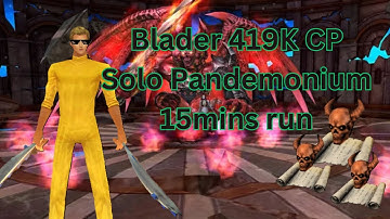 CABAL ULTIMATE COMBO - PANDEMONIUM (BLADER SOLO)