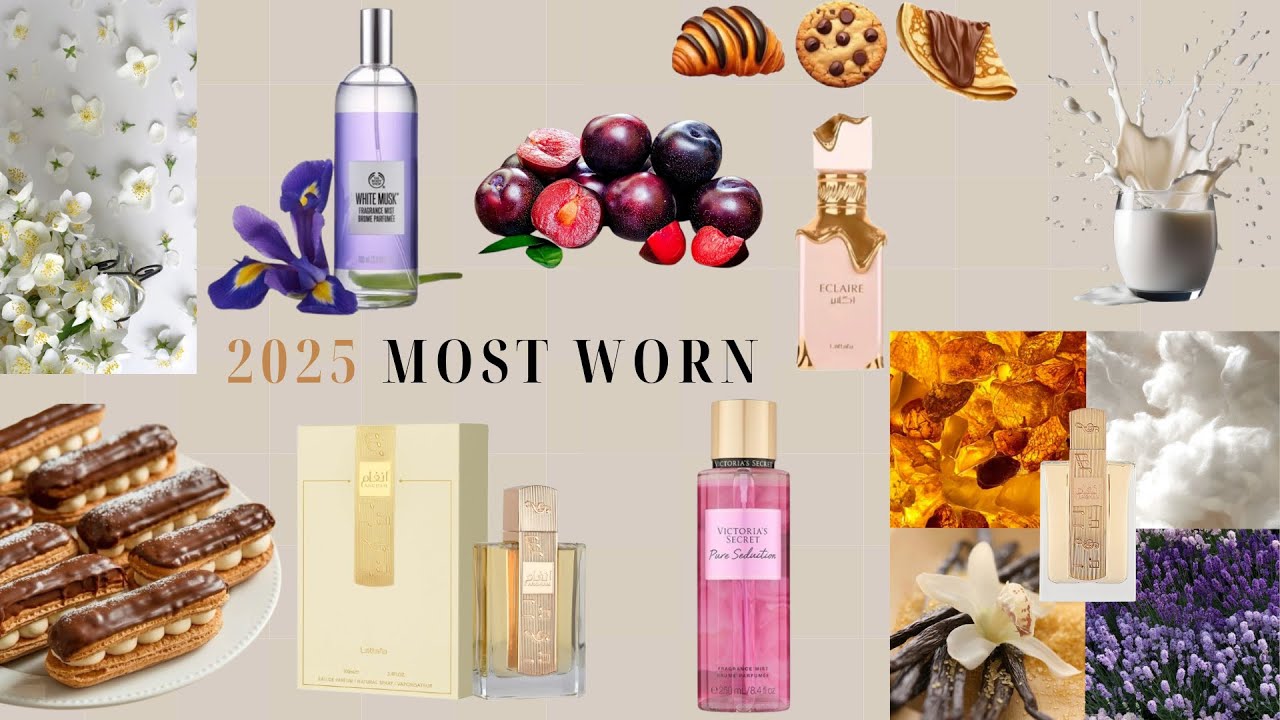 Most worn scent of 2025 - perfumes and mist! - YouTube