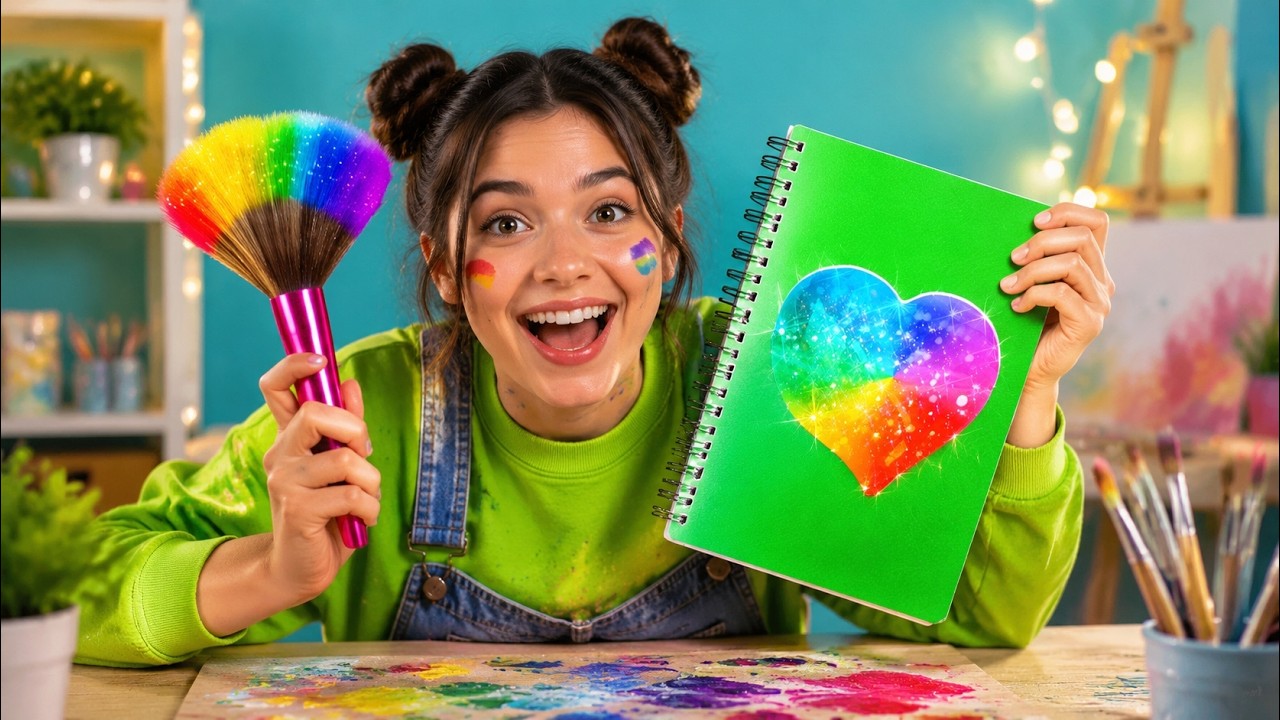 ART CHALLENGE 🎨💰 Painting Hacks And Art Ideas by 123 GO Like! - YouTube